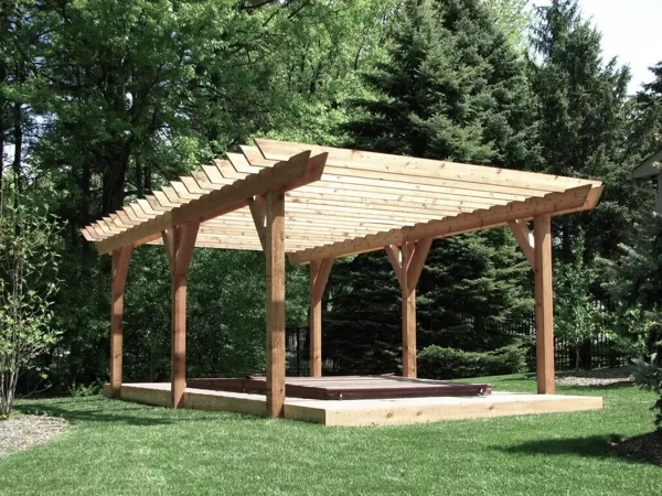 Pergola kaimo turizmo sodyboje 